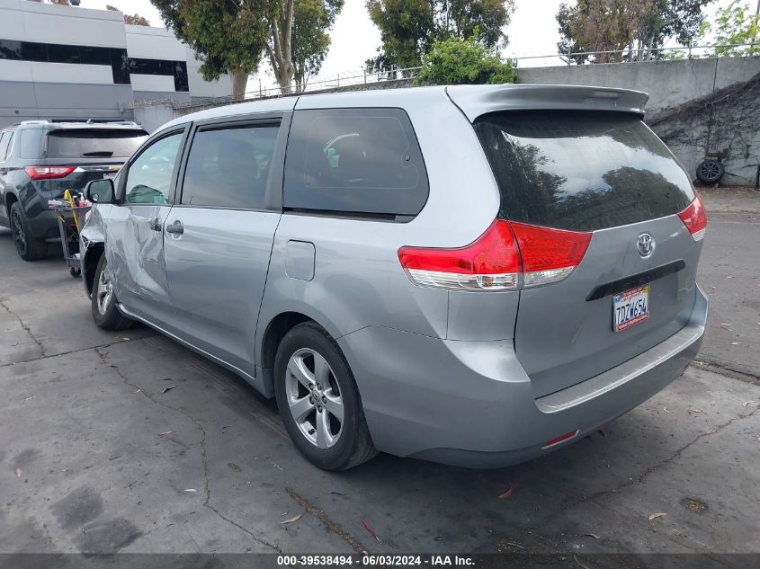 2014 Toyota Sienna L V6 7 Passenger VIN: 5TDZK3DC2ES459493 Lot: 39538494