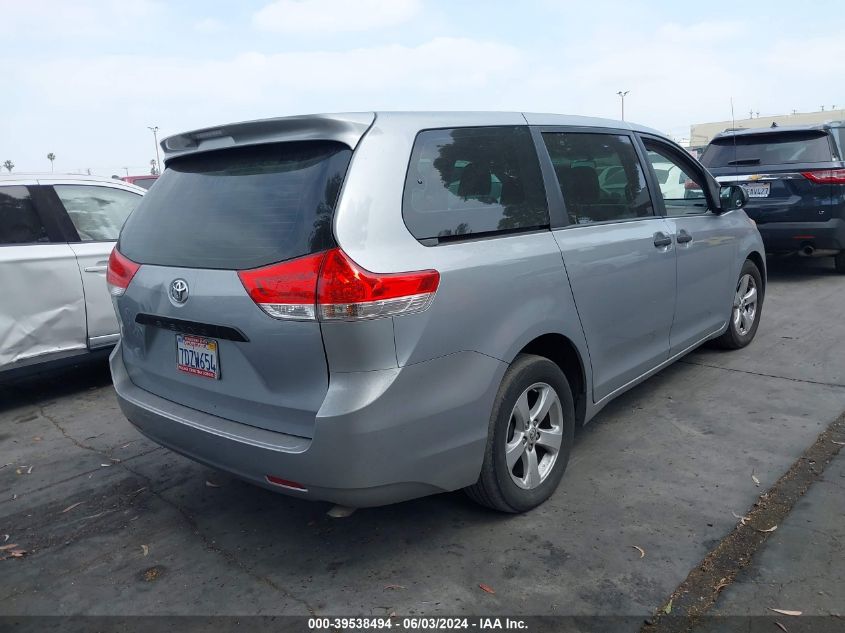 2014 Toyota Sienna L V6 7 Passenger VIN: 5TDZK3DC2ES459493 Lot: 39538494