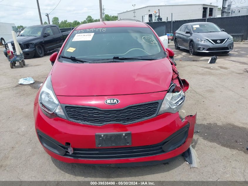 2014 Kia Rio Lx VIN: KNADM4A38E6400993 Lot: 39538498