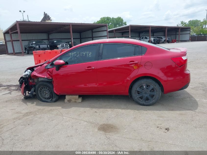 2014 Kia Rio Lx VIN: KNADM4A38E6400993 Lot: 39538498