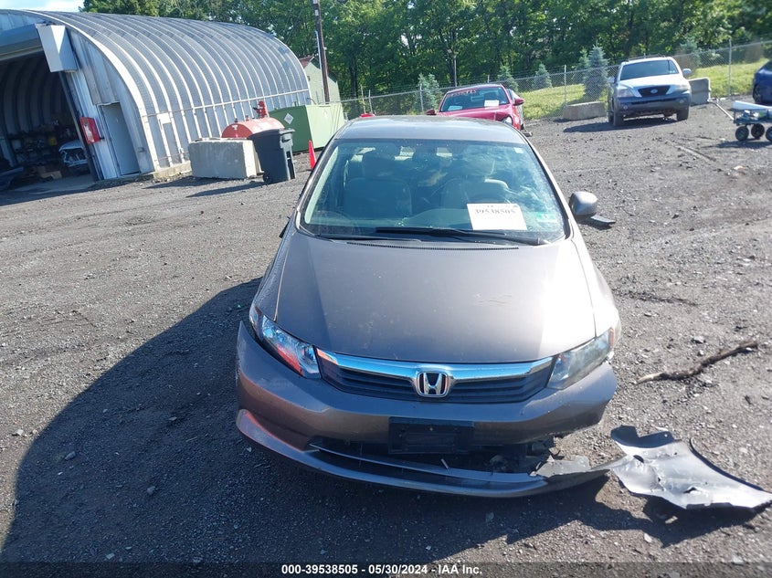 2012 Honda Civic Lx VIN: 19XFB2F56CE386101 Lot: 39538505