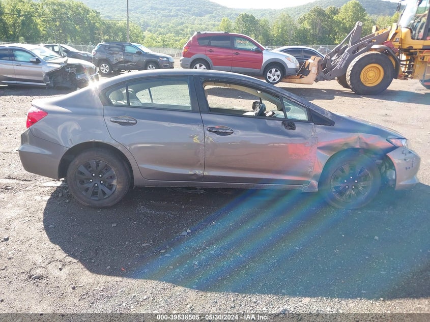 2012 Honda Civic Lx VIN: 19XFB2F56CE386101 Lot: 39538505