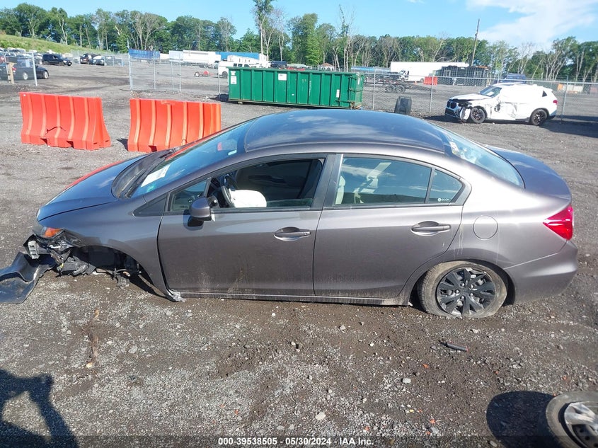 2012 Honda Civic Lx VIN: 19XFB2F56CE386101 Lot: 39538505