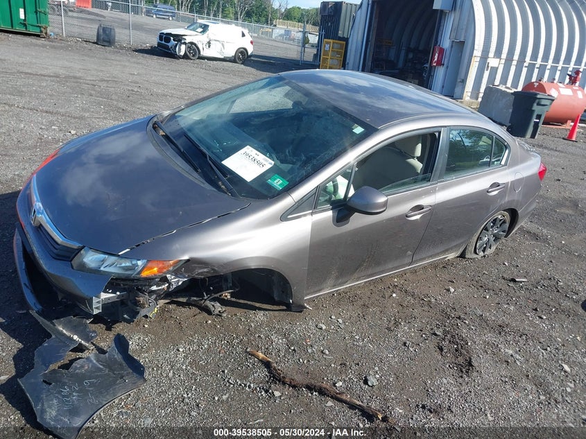 2012 Honda Civic Lx VIN: 19XFB2F56CE386101 Lot: 39538505