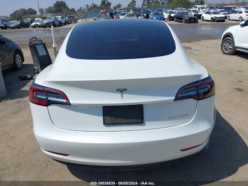 2021 Tesla Model 3 Long Range Dual Motor All-Wheel Drive VIN: 5YJ3E1EB7MF099180 Lot: 39538539