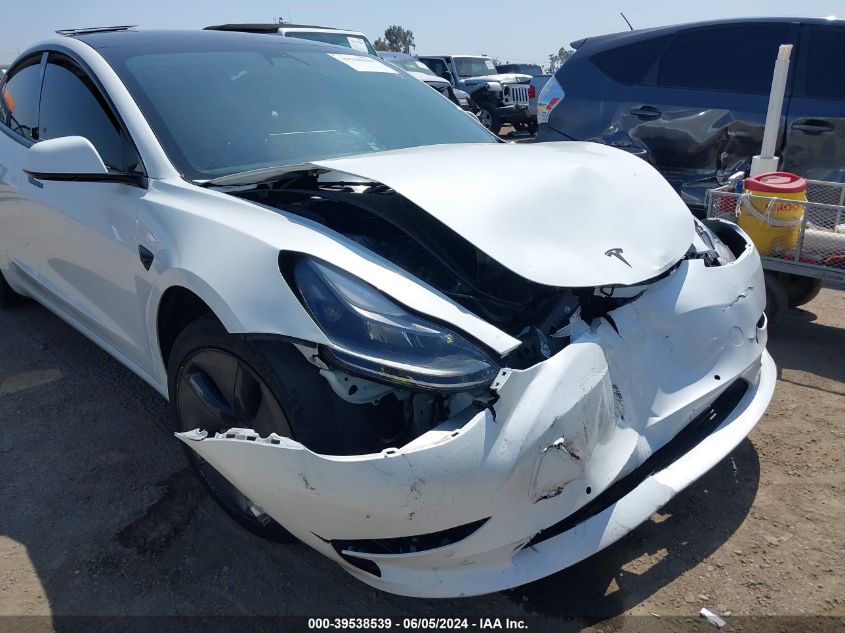 2021 Tesla Model 3 Long Range Dual Motor All-Wheel Drive VIN: 5YJ3E1EB7MF099180 Lot: 39538539