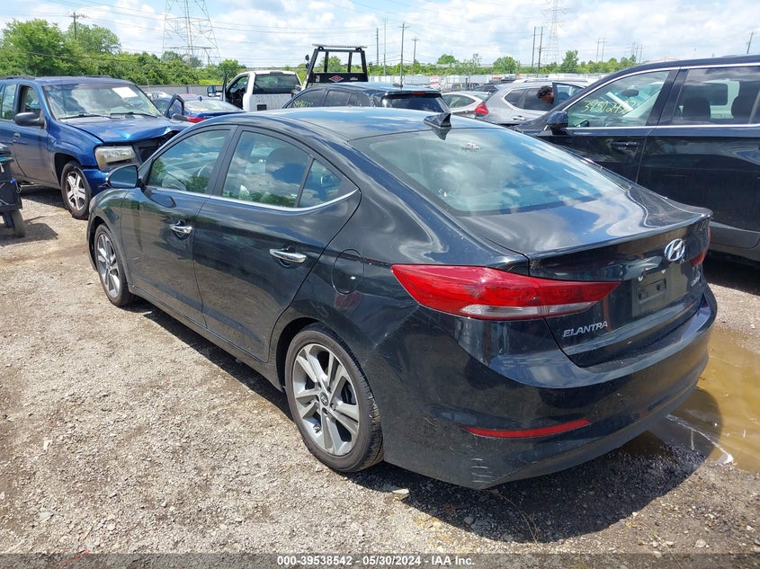 VIN KMHD84LF0HU269245 2017 HYUNDAI ELANTRA LIMITED