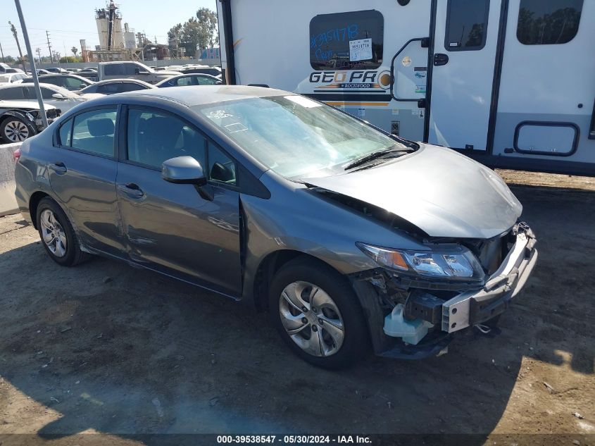 2013 Honda Civic Lx VIN: 2HGFB2F54DH516559 Lot: 39538547