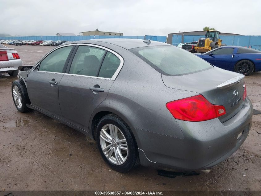 2013 Infiniti G37X VIN: JN1CV6AR9DM764140 Lot: 39538557