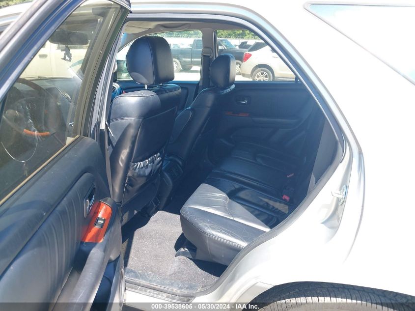 2002 Lexus Rx 300 VIN: JTJGF10U420141076 Lot: 39538605