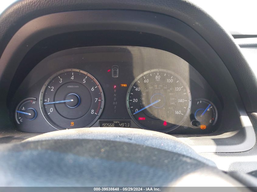 2012 Honda Crosstour Ex-L VIN: 5J6TF1H57CL000009 Lot: 39538648