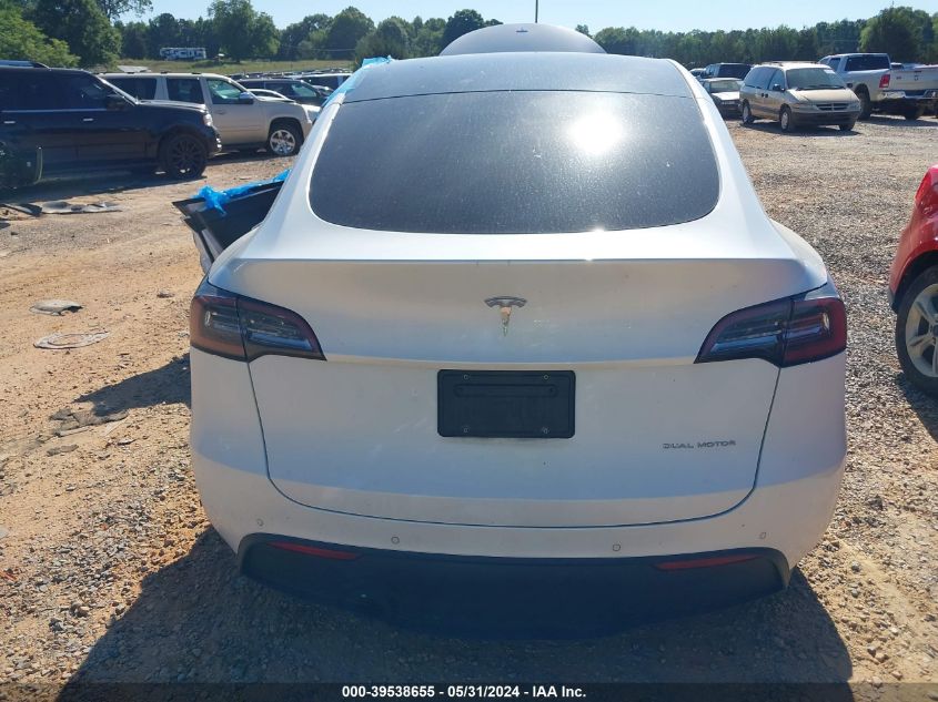 2020 Tesla Model Y Long Range Dual Motor All-Wheel Drive VIN: 5YJYGDEE4LF035009 Lot: 39538655