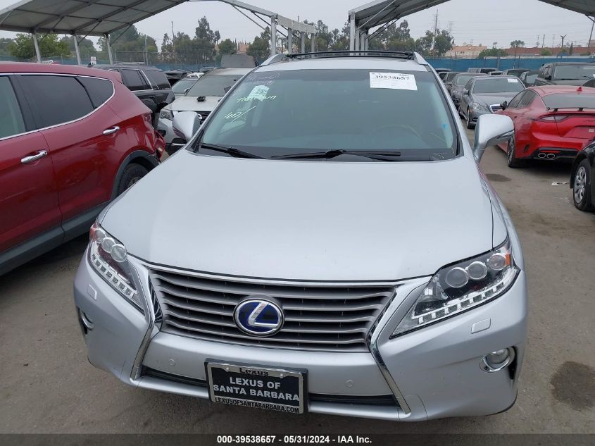 2013 Lexus Rx 450H 450 VIN: JTJBC1BA3D2437929 Lot: 39538657