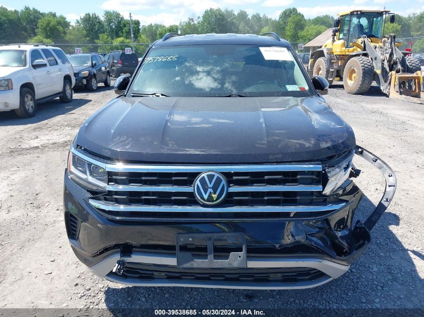 2021 Volkswagen Atlas 3.6L V6 Se W/Technology VIN: 1V2HR2CA0MC545045 Lot: 39538685