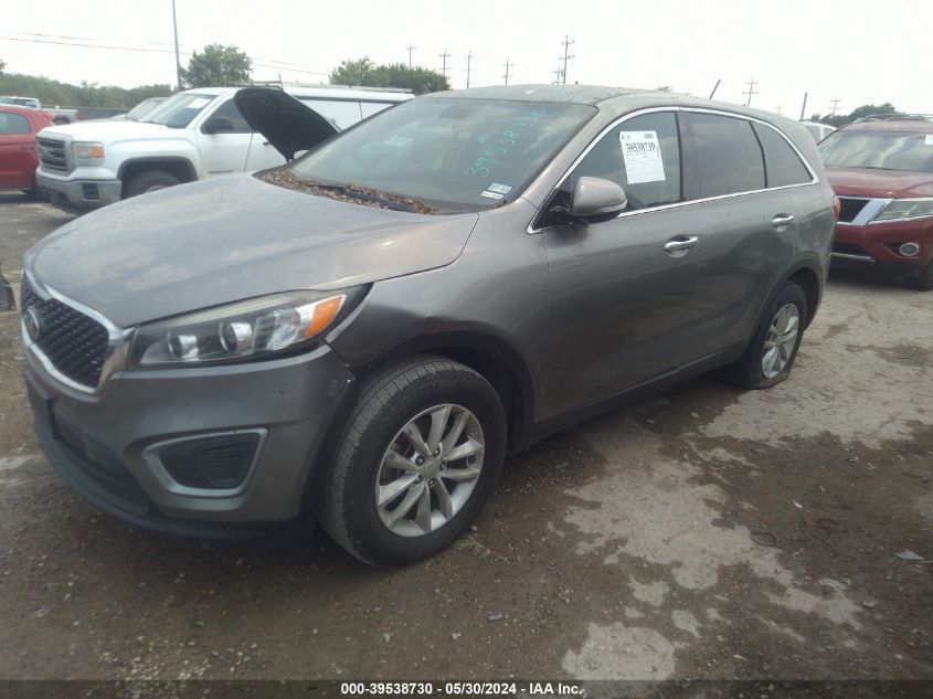 2017 Kia Sorento 2.4L L VIN: 5XYPG4A39HG218826 Lot: 39538730