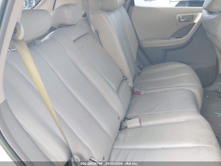 2007 Nissan Murano Sl VIN: JN8AZ08W47W655244 Lot: 39538768