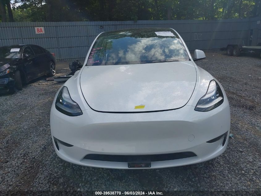 2021 Tesla Model Y Long Range Dual Motor All-Wheel Drive VIN: 5YJYGDEE2MF065675 Lot: 39538770