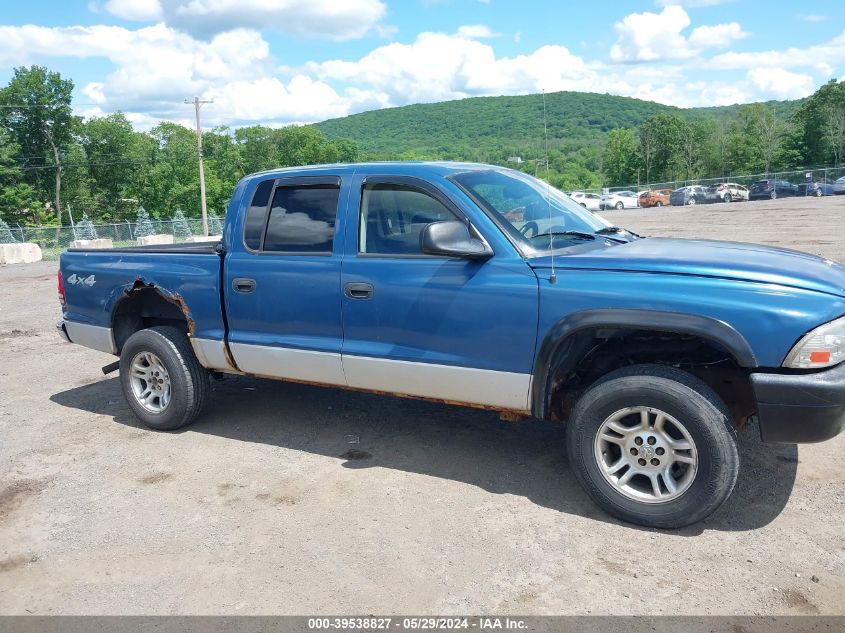 2004 Dodge Dakota Slt VIN: 1D7HG48N54S632689 Lot: 39538827