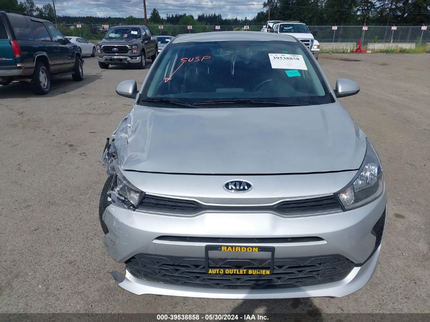 2021 Kia Rio Lx VIN: 3KPA24AD9ME430713 Lot: 39538858