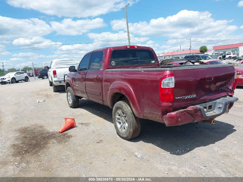 2005 Toyota Tundra Limited V8 VIN: 5TBDT48115S500632 Lot: 39538870