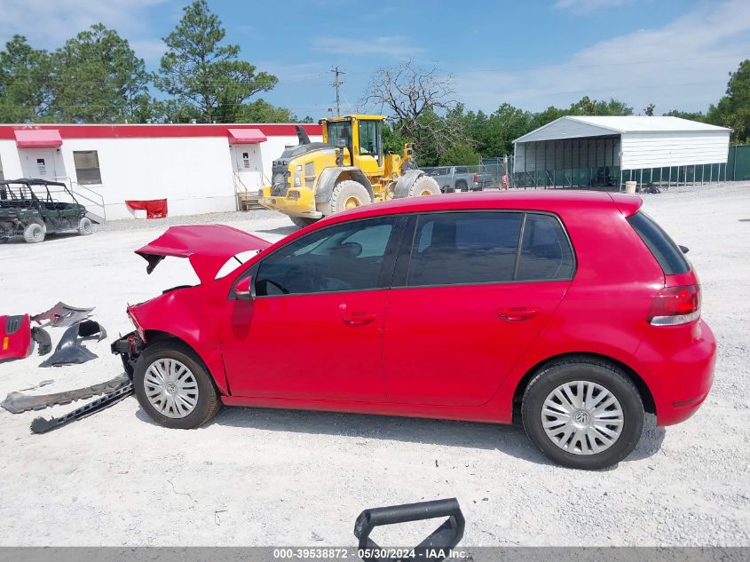 2013 Volkswagen Golf VIN: WVWDB7AJ7DW125110 Lot: 39538872