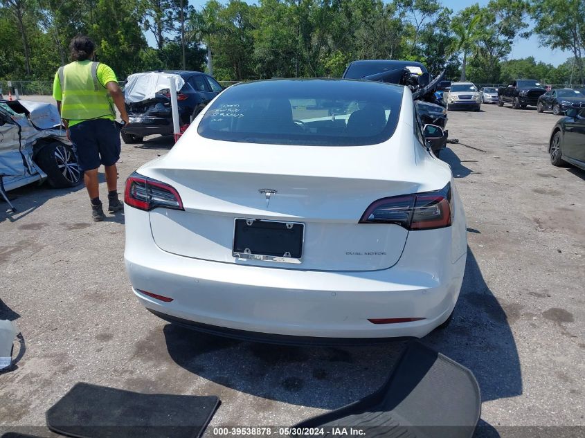 2022 Tesla Model 3 Long Range Dual Motor All-Wheel Drive VIN: 5YJ3E1EB9NF238047 Lot: 39538878