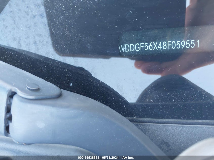 2008 Mercedes-Benz C 350 Sport VIN: WDDGF56X48F059551 Lot: 39538888