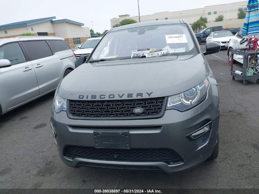 2018 Land Rover Discovery Sport Hse VIN: SALCR2RX2JH744001 Lot: 39538897