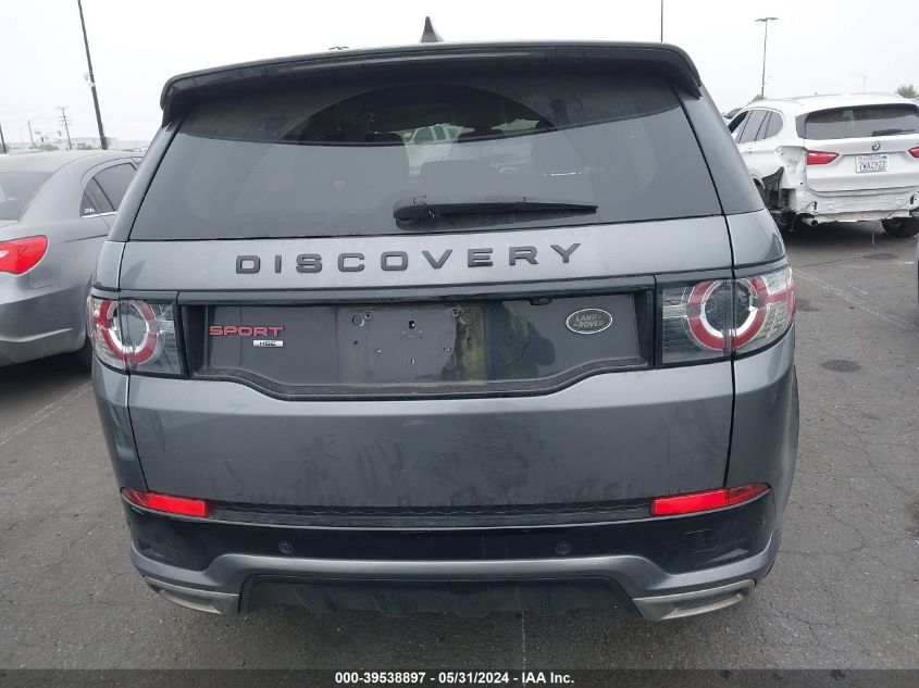 2018 Land Rover Discovery Sport Hse VIN: SALCR2RX2JH744001 Lot: 39538897