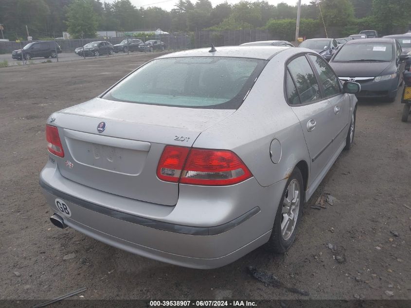 2006 Saab 9-3 2.0T VIN: YS3FD49Y661004385 Lot: 39538907