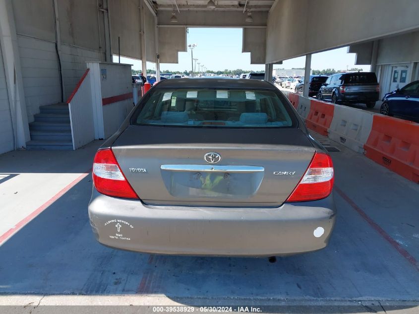 2004 Toyota Camry Le/Xle/Se VIN: 4T1BE32K94U920682 Lot: 39538929