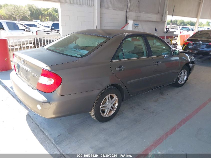 2004 Toyota Camry Le/Xle/Se VIN: 4T1BE32K94U920682 Lot: 39538929