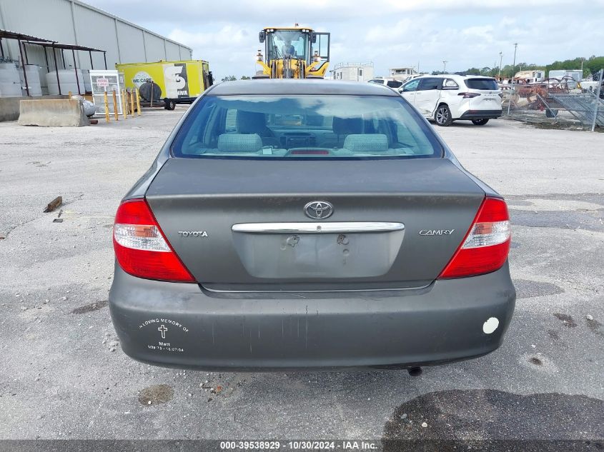 2004 Toyota Camry Std VIN: 4T1BE32K94U920682 Lot: 39538929