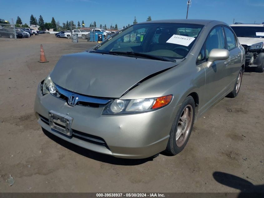 2008 Honda Civic Lx VIN: 1HGFA16598L118673 Lot: 39538937