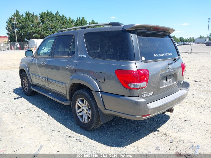 2005 Toyota Sequoia Limited VIN: 5TDZT38A45S253761 Lot: 39538946