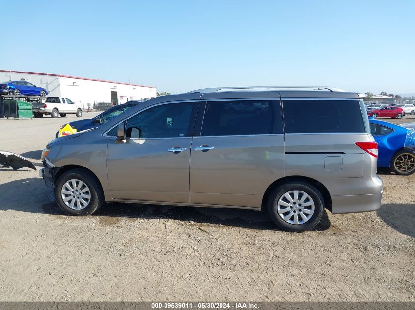 2014 Nissan Quest S VIN: JN8AE2KPXE9100609 Lot: 39539011