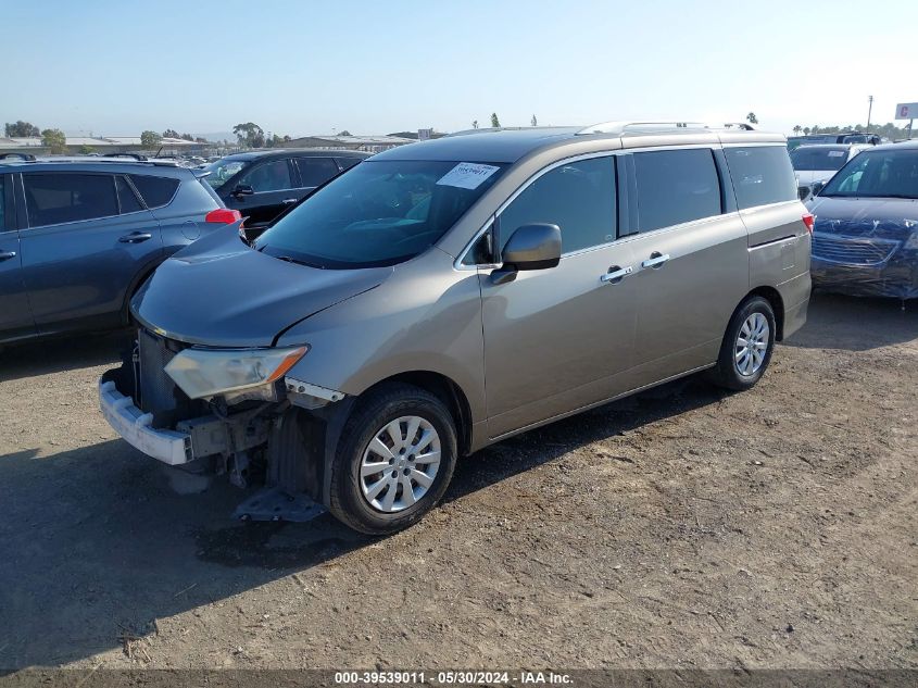 2014 Nissan Quest S VIN: JN8AE2KPXE9100609 Lot: 39539011