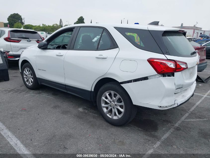 2021 Chevrolet Equinox Fwd Ls VIN: 3GNAXHEV1MS118888 Lot: 39539030