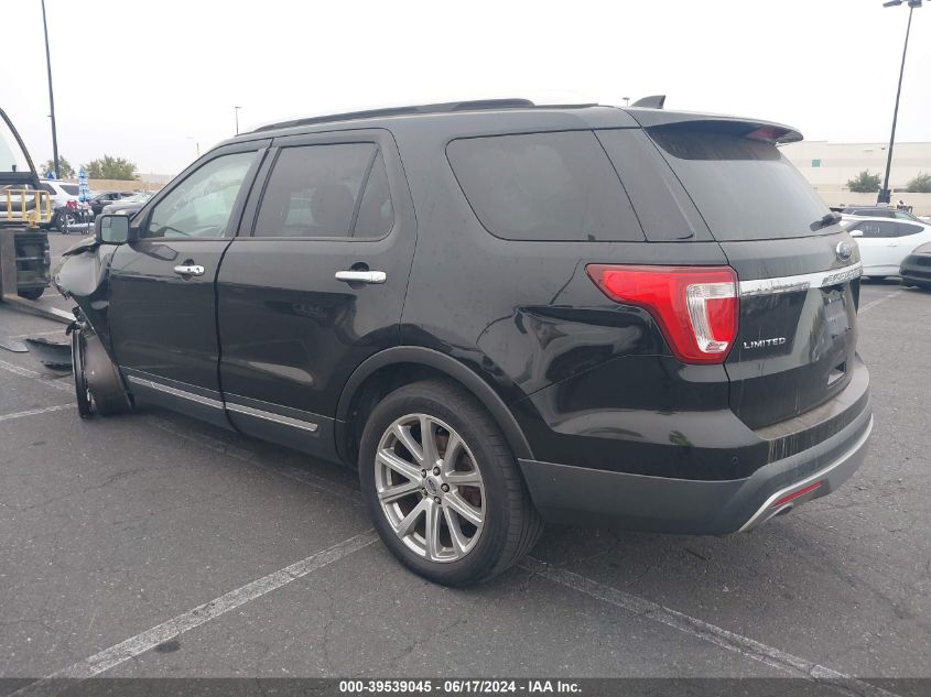 2017 Ford Explorer Limited VIN: 1FM5K7F87HGA23733 Lot: 39539045