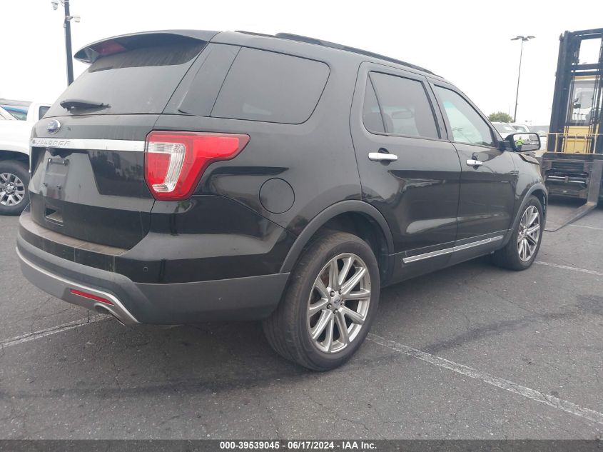 2017 Ford Explorer Limited VIN: 1FM5K7F87HGA23733 Lot: 39539045