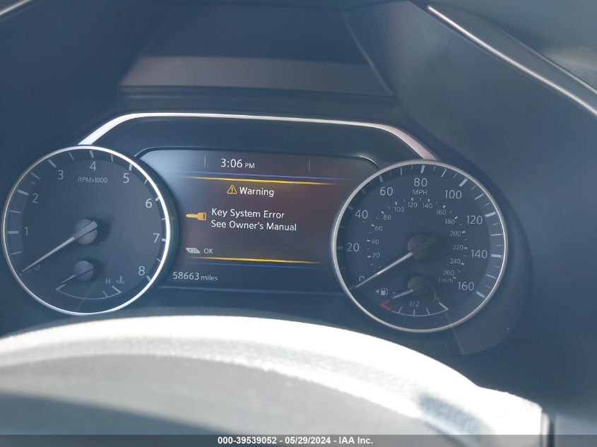 2021 Nissan Murano Sv Fwd VIN: 5N1AZ2BJ5MC129038 Lot: 39539052