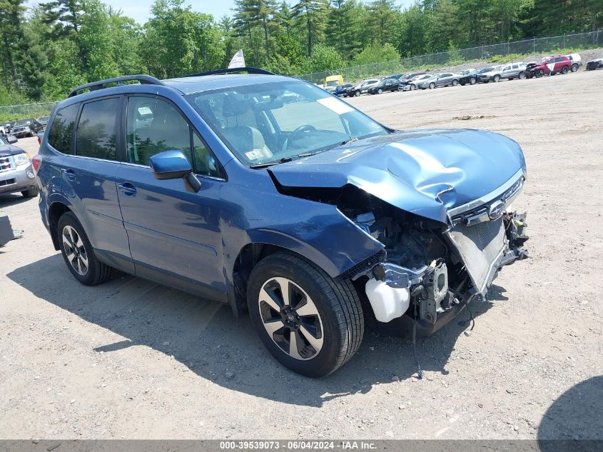 2017 Subaru Forester 2.5I Limited VIN: JF2SJARC2HH430782 Lot: 39539073