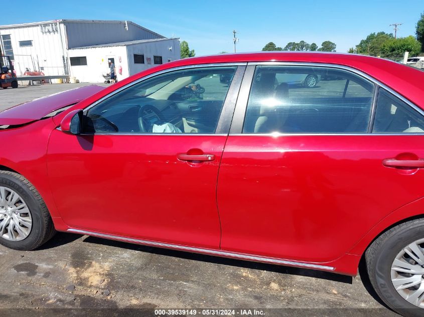 2012 Toyota Camry Le VIN: 4T4BF1FK4CR202554 Lot: 39539149