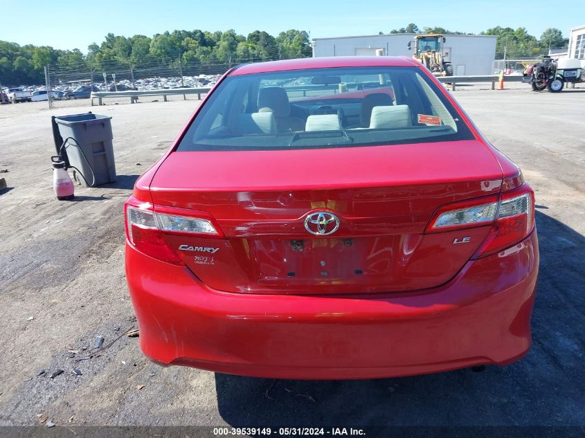 2012 Toyota Camry Le VIN: 4T4BF1FK4CR202554 Lot: 39539149