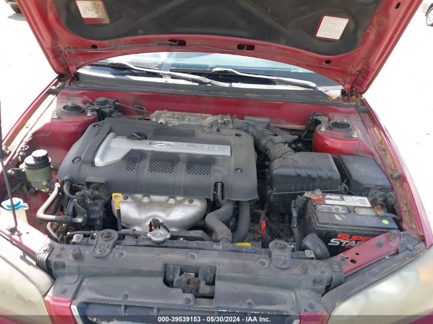 2004 Hyundai Elantra Gls/Gt VIN: KMHDN46D84U756500 Lot: 39539153