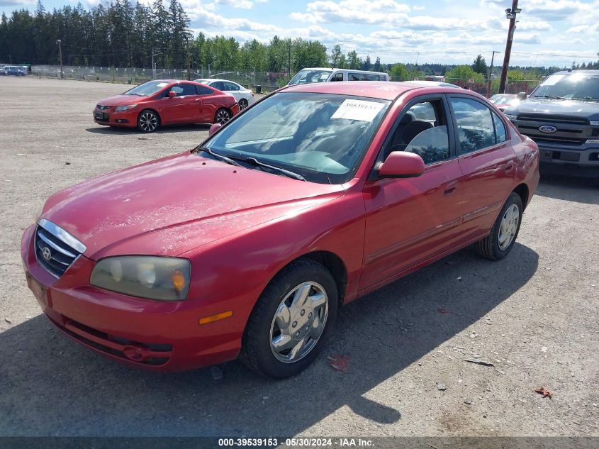 2004 Hyundai Elantra Gls/Gt VIN: KMHDN46D84U756500 Lot: 39539153