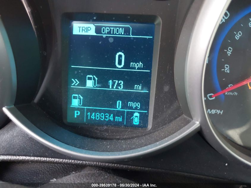 2016 Chevrolet Cruze Limited 1Lt Auto VIN: 1G1PE5SB6G7131519 Lot: 39539178