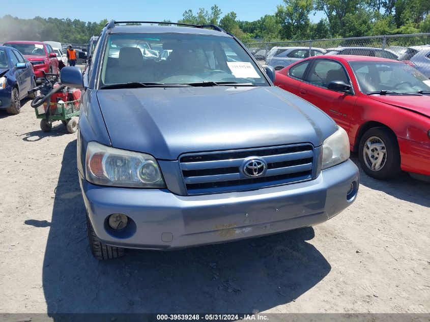 2007 Toyota Highlander V6 VIN: JTEGP21A170131523 Lot: 39539248