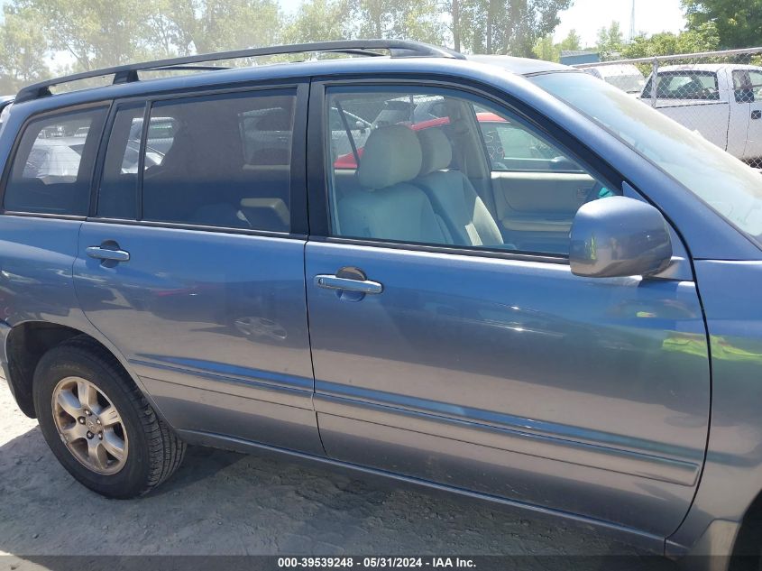 2007 Toyota Highlander V6 VIN: JTEGP21A170131523 Lot: 39539248