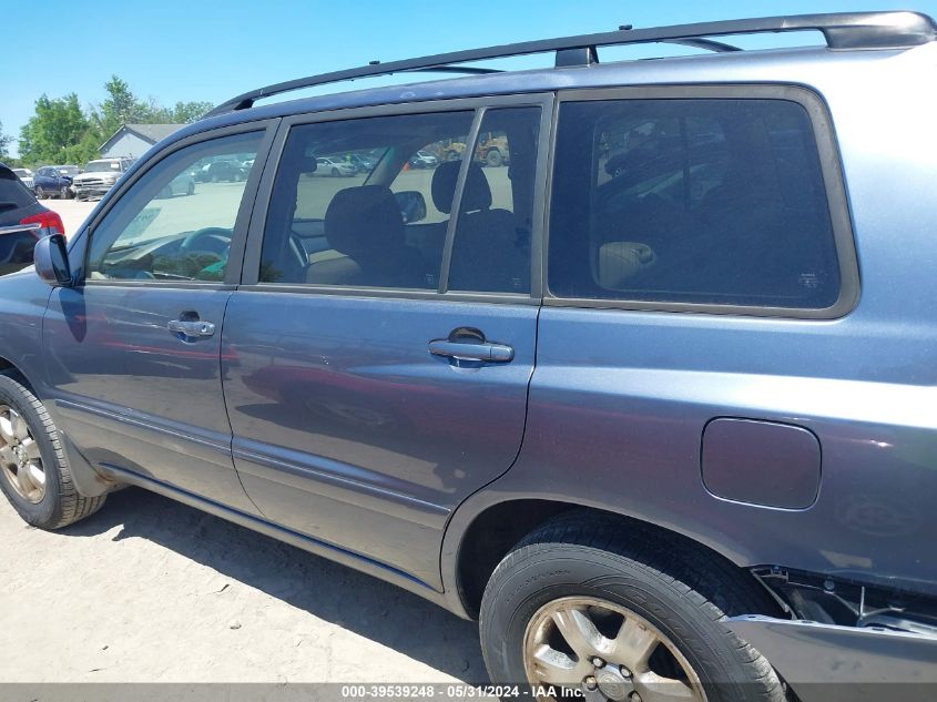 2007 Toyota Highlander V6 VIN: JTEGP21A170131523 Lot: 39539248